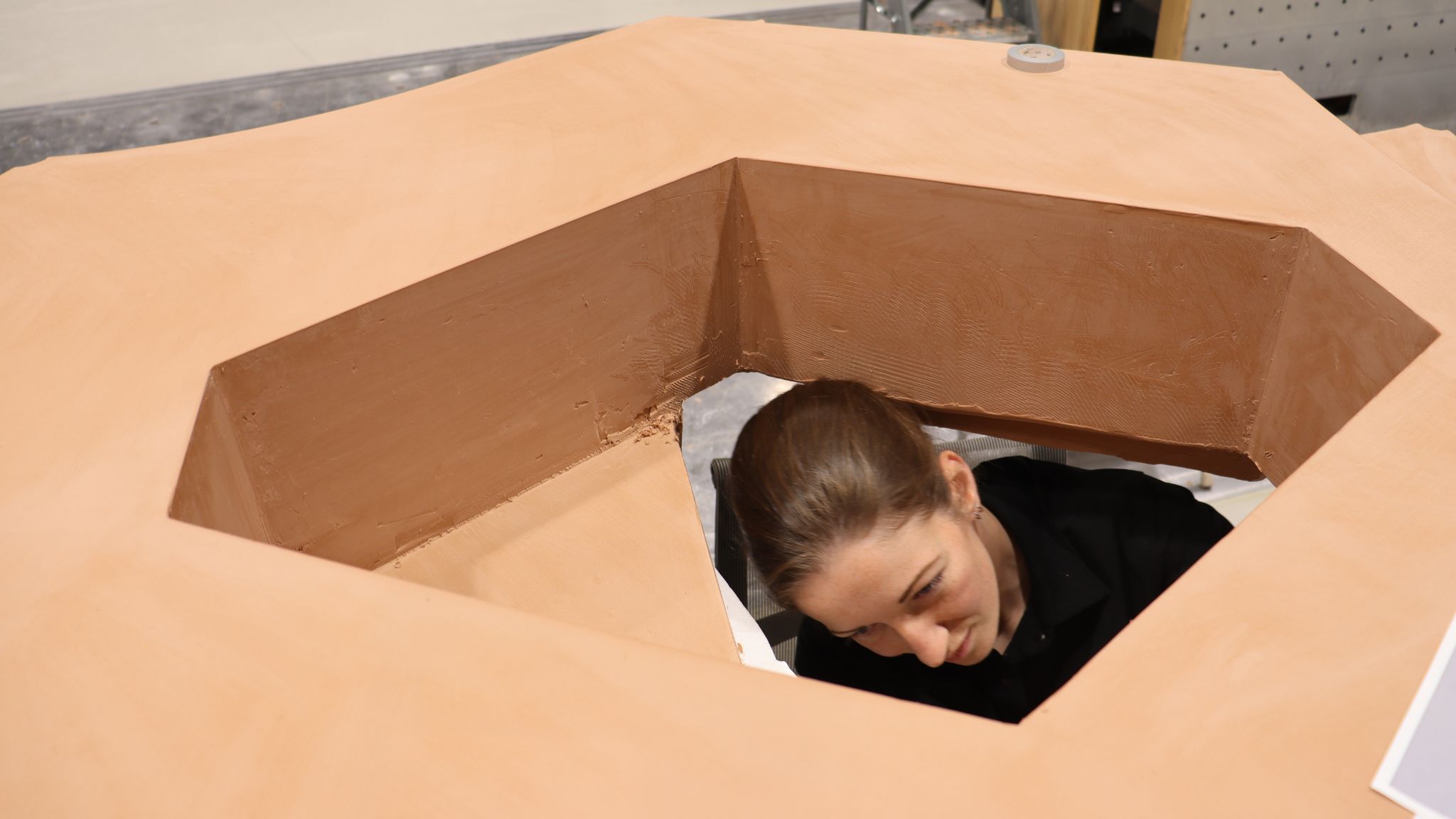 The replica was created similarly to vehicle models that fill come out of the company’s design studios.